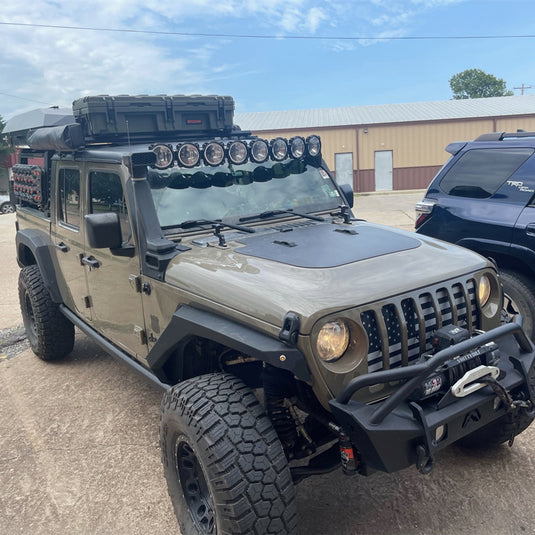 Jeep Wrangler JL (2018-Present) Lensun 90W Hood Flexible Solar Panel