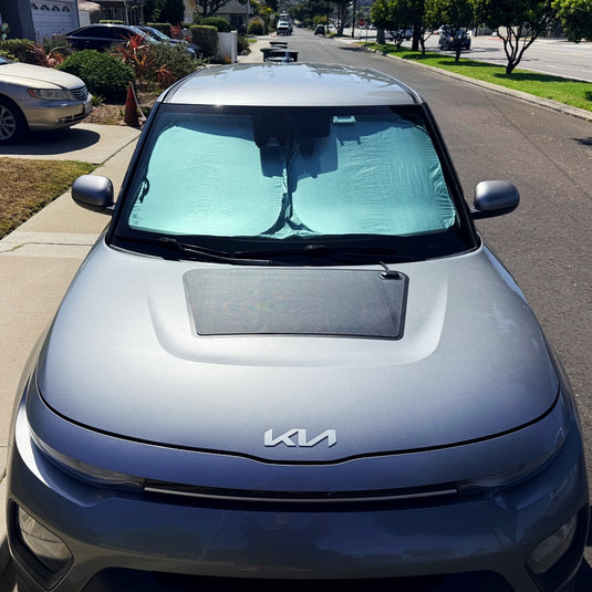 Kia-Soul-Lensun-45W-Hood-Solar-Panel-3