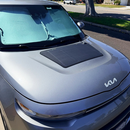 Kia-Soul-Lensun-45W-Hood-Solar-Panel-4