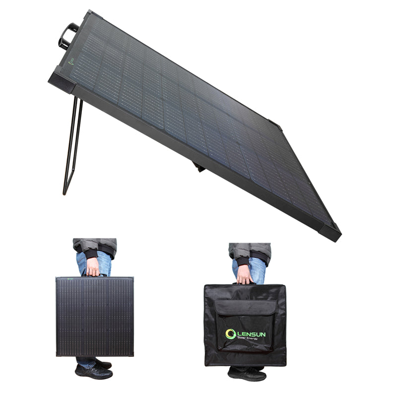 Load image into Gallery viewer, Lensun Innovative 55W Solar Panel for Battery Power Station
