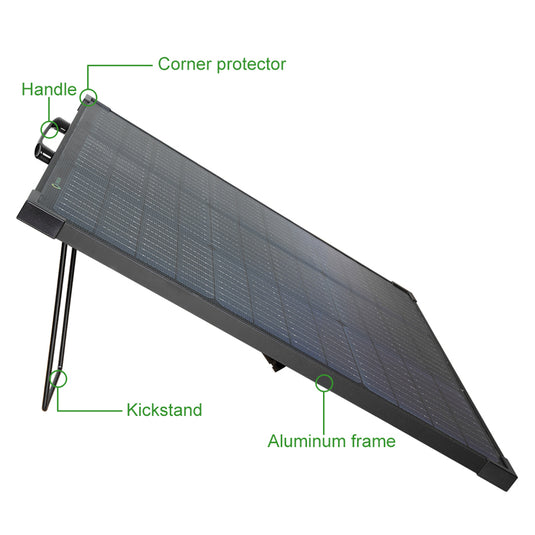 Lensun Innovative 55W Solar Panel for Battery Power Station