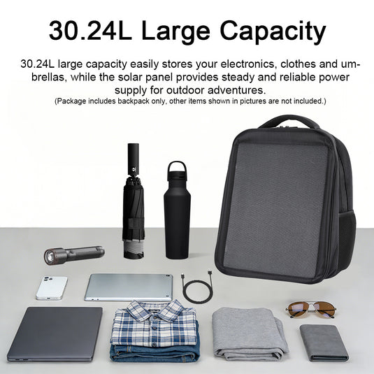 Lensun 20W Waterproof Solar Backpack, USB & Type-C Port – LensunSolar