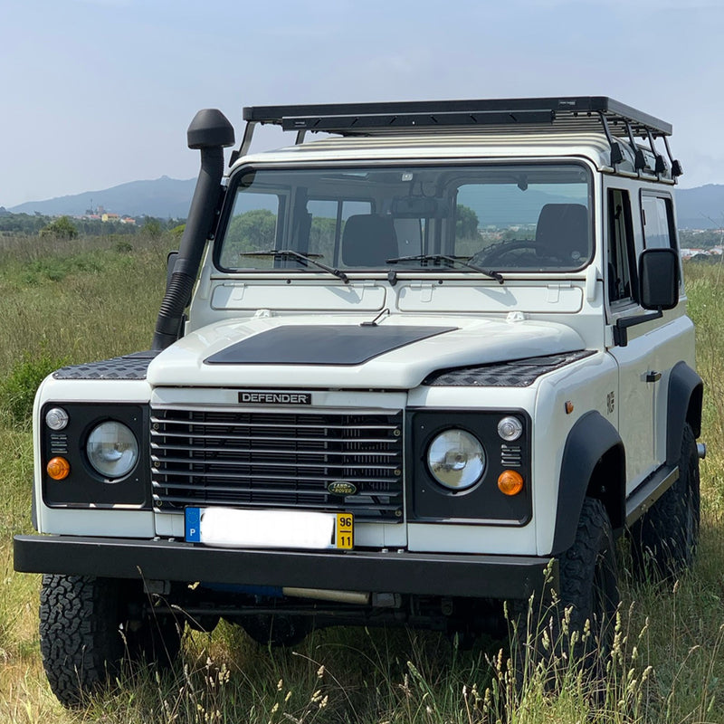 Load image into Gallery viewer, Land_Rover_Defender_11090_Lensun_75W_Bonnet_Flexible_Solar_Panel_1
