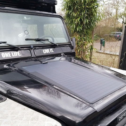 Land Rover Defender 110/90 (1984-2006) Lensun 75W Hood Flexible Solar Panel