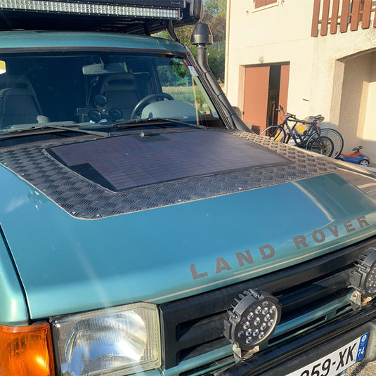 Land Rover Discovery Lensun 100W Bonnet Flexible Solar Panel – LensunSolar