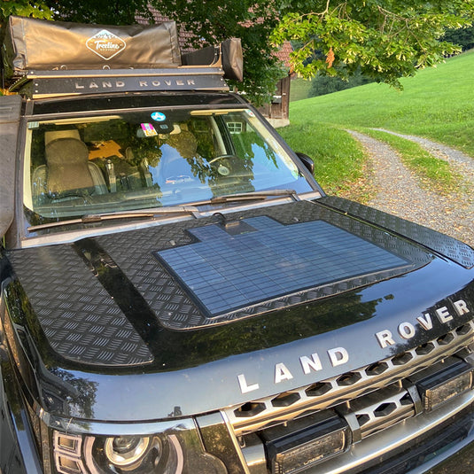 Solar Panel Led Rover Land Rover Discovery Lensun 80W Bonnet Flexible Solar Panel – LensunSolar