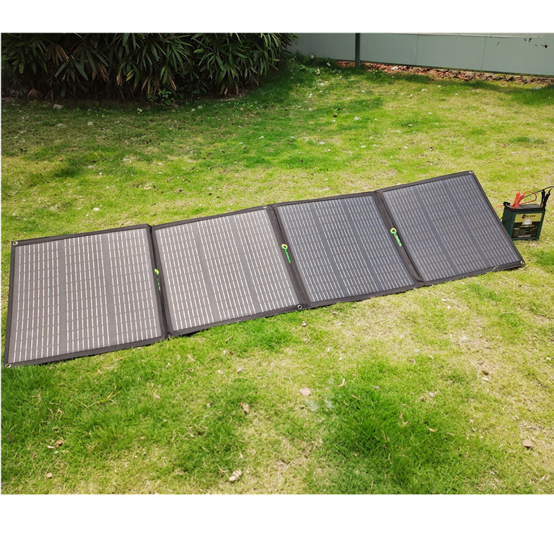 Load image into Gallery viewer, Lensun 200W 12V Foldable Solar Panel Kit with Waterproof MPPT Solar Controller
