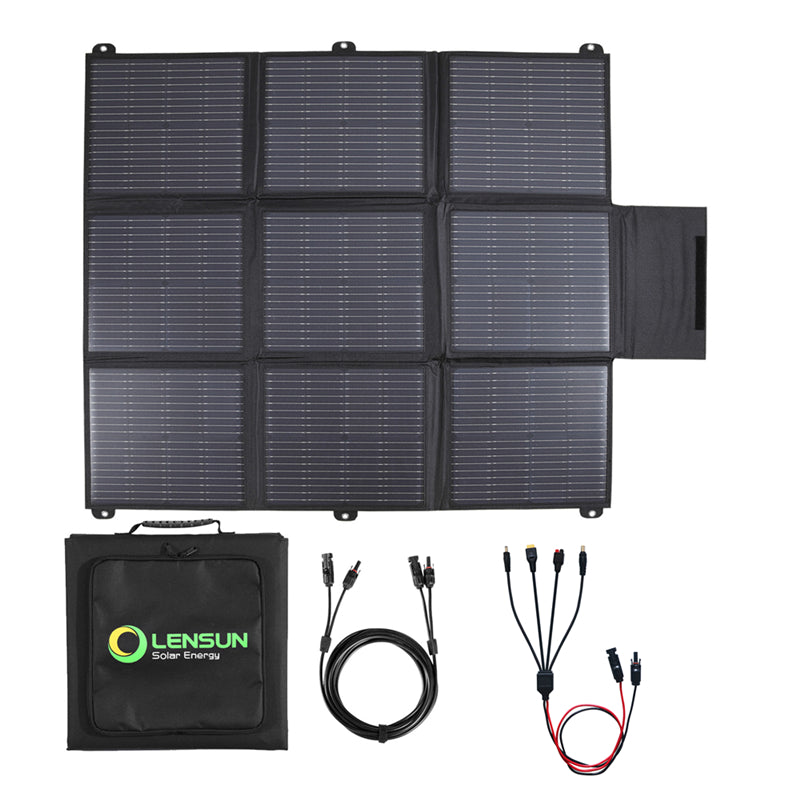 Load image into Gallery viewer, Lensun 200W 12V Portable Solar Panel Blanket 
