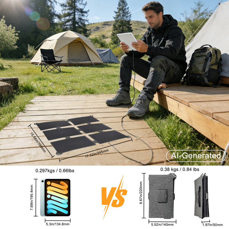 Load image into Gallery viewer, Lensun-24W-Waterproof-Solar-Charger-5
