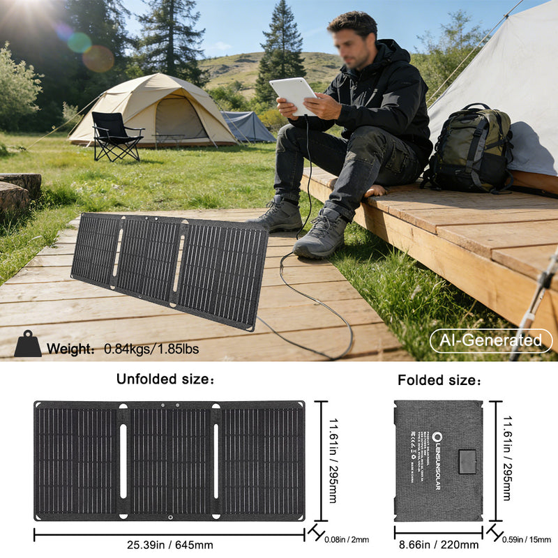 تحميل الصورة إلى عارض المعرض، Lensun-30W-Waterproof-Solar-Charger-1

