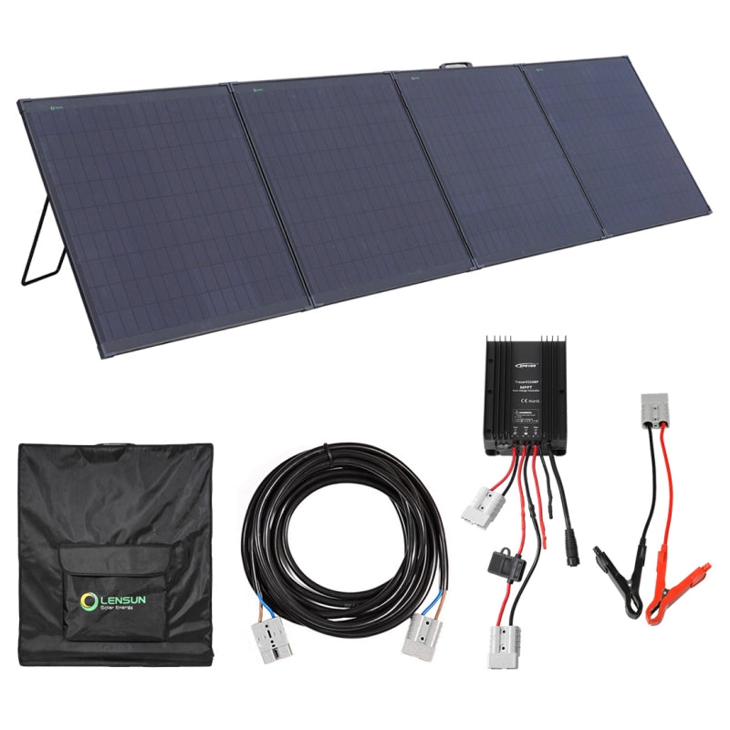 Load image into Gallery viewer, Lensun Innovative Waterproof 300W Foldable Solar Panel Suitcase
