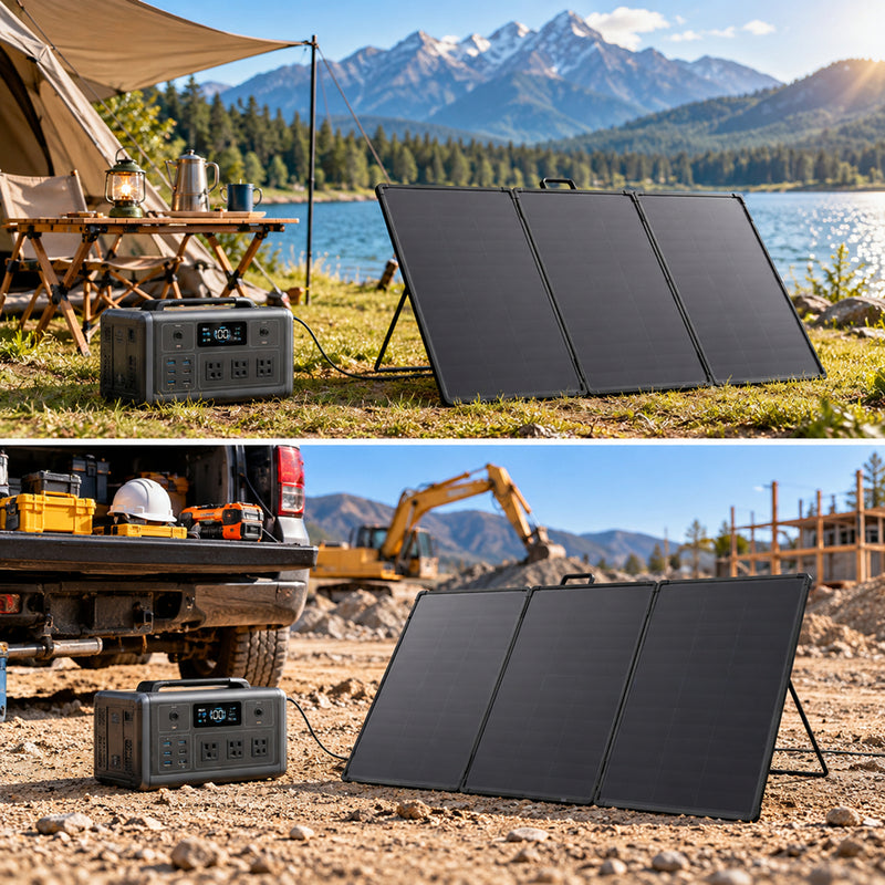 Load image into Gallery viewer, Lensun Waterproof 300W Portable Solar Panel Suitcase
