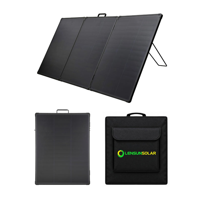 Load image into Gallery viewer, Lensun-Waterproof-300W-Portable-Solar-Panel-Suitcase
