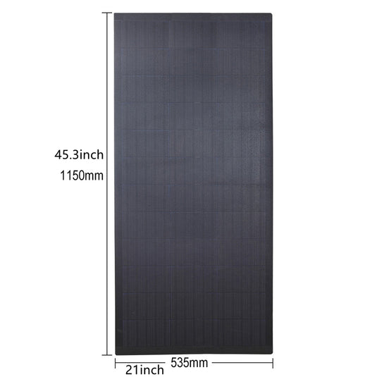 LensunSolar 100W Flexible Solar Panel with Back Junction Box