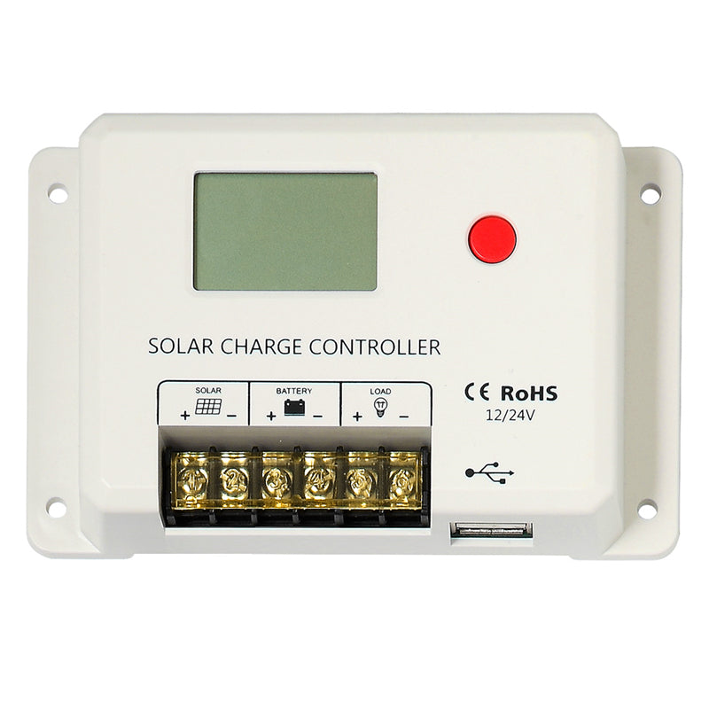 LensunSolar 10A 20A LCD Solar Controller, Dual USB Port