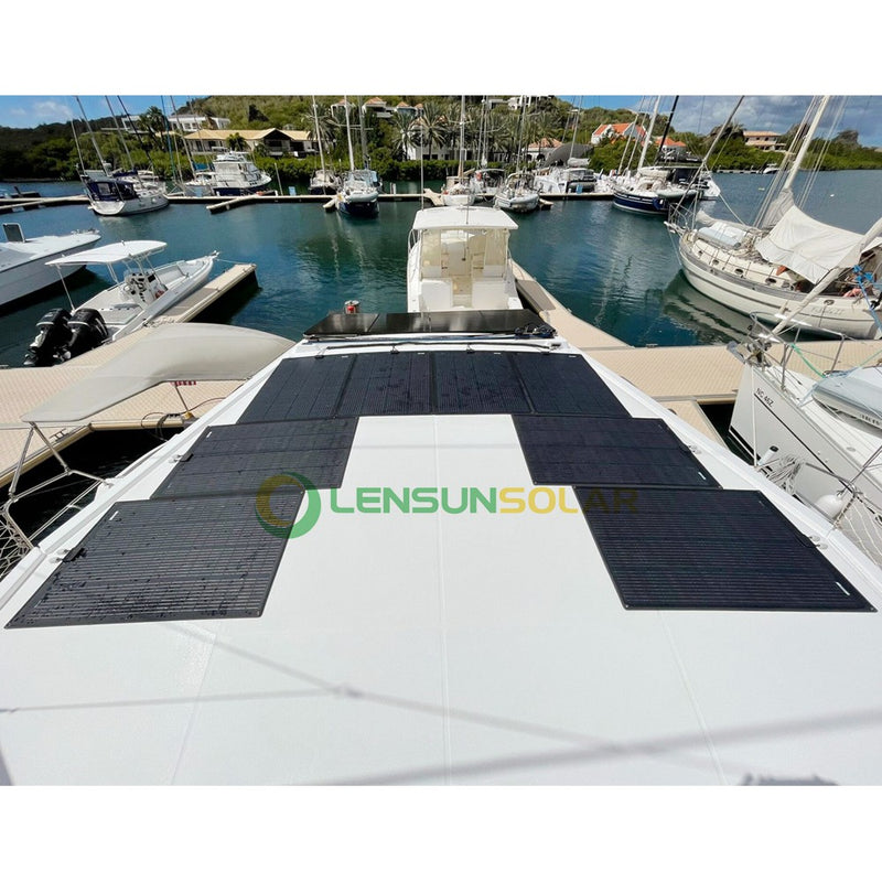 Load image into Gallery viewer, LensunSolar 150W 200W Flexible Solar Panel
