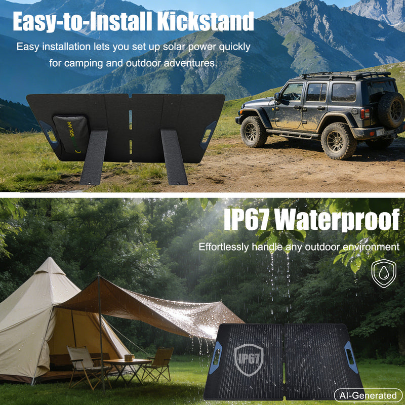 Load image into Gallery viewer, LensunSolar-400W-Waterproof-Foldable-Solar-Panel-2
