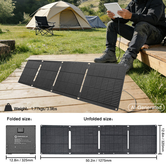 Lensunsolar-60W-Waterproof-Foldable-Solar-Panel