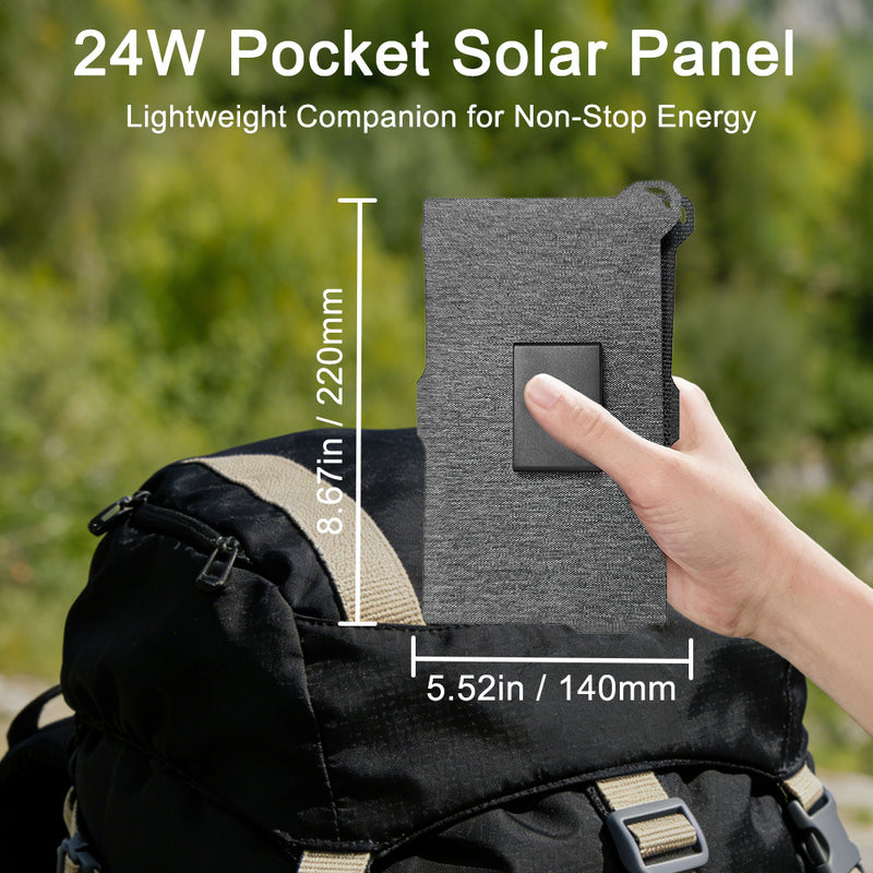 تحميل الصورة إلى عارض المعرض، Lensunsolar_24W_Waterproof_Foldable_Solar_Panel_1
