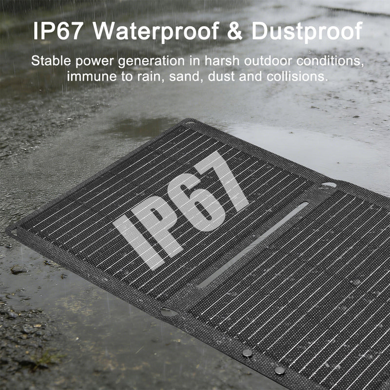 تحميل الصورة إلى عارض المعرض، Lensunsolar_30W_Waterproof_Foldable_Solar_Panel_2
