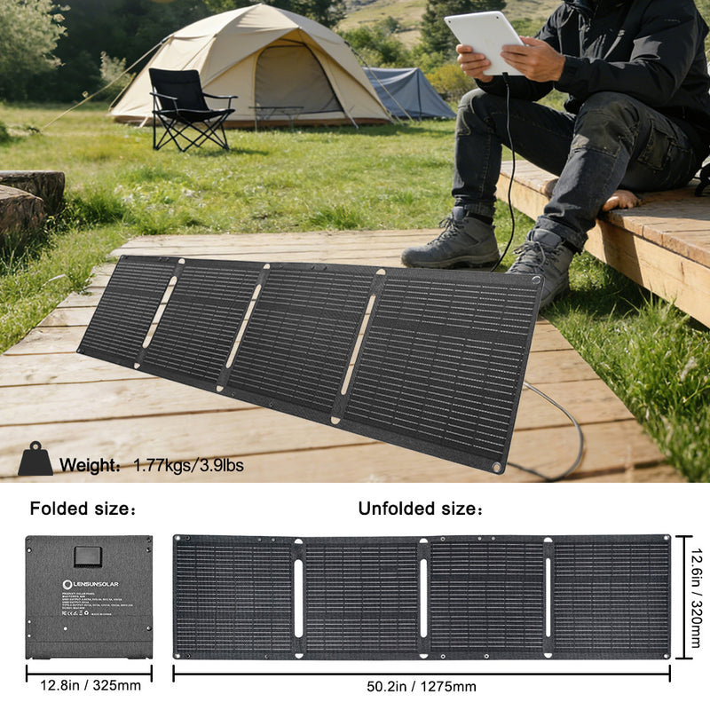 Load image into Gallery viewer, Lensunsolar 60W Waterproof Foldable Solar Panel
