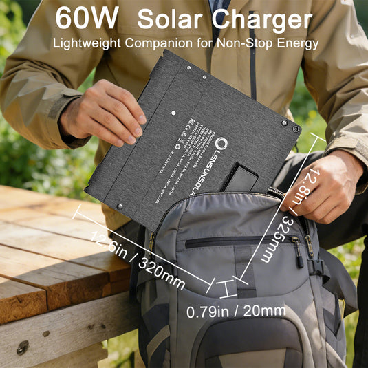 Lensunsolar 60W Waterproof Foldable Solar Panel