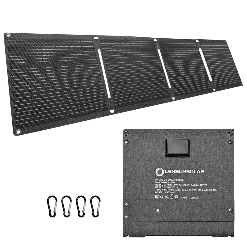 Load image into Gallery viewer, Lensunsolar_60W_Waterproof_Foldable_Solar_Panel_8

