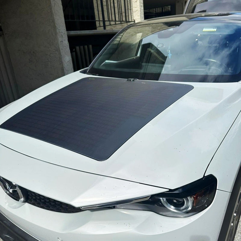 تحميل الصورة إلى عارض المعرض، لوحة شمسية مرنة Lensun 60W لغطاء المحرك/غطاء المحرك لسيارة Mazda CX-50 (2023 حتى الآن)
