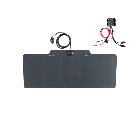 Solar Panel D5 Mitsubishi Delica D5 Lensun 56W Bonnet Flexible Solar Panel – LensunSolar