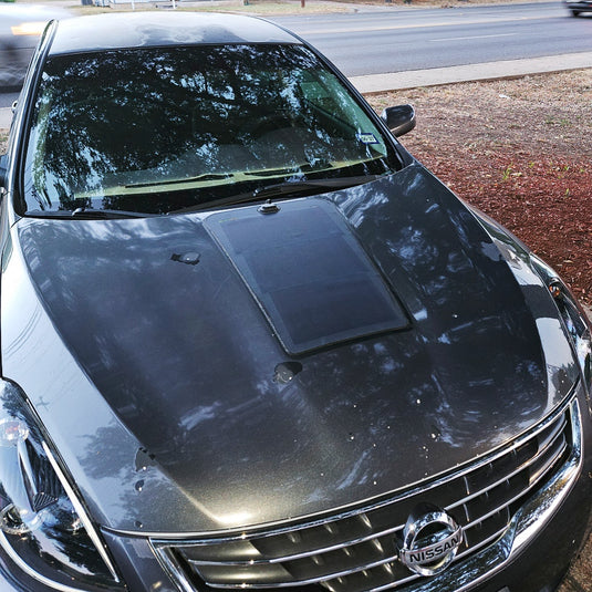 Nissan-Altima-Lensun-40W-Hood-Solar-Panel-4