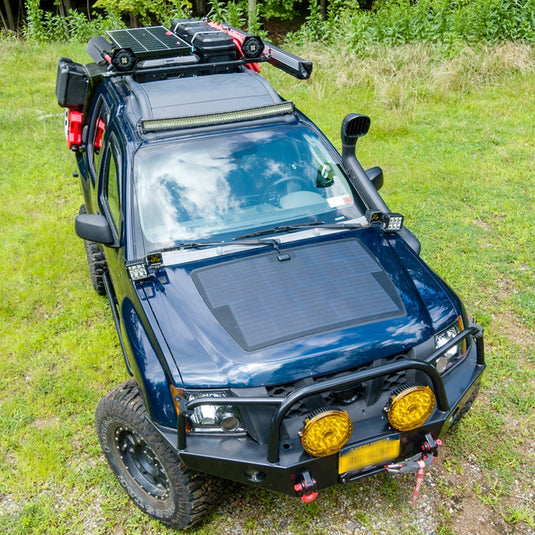 Nissan Xterra Lensun 100W 12V Hood Flexible Solar Panel – LensunSolar