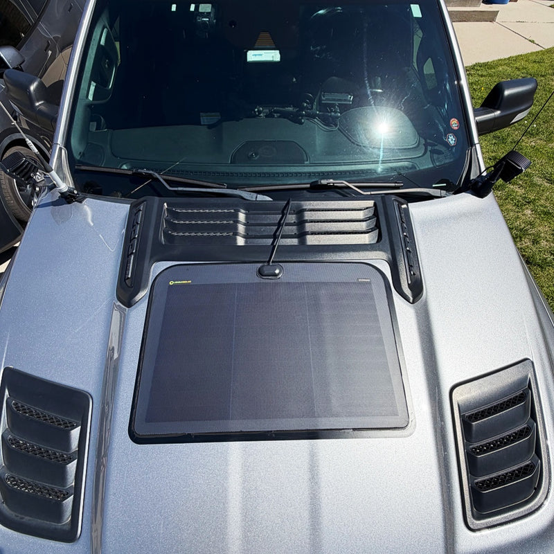 تحميل الصورة إلى عارض المعرض، Ram-1500-Lensun-45W-Hood-Solar-Panel-4
