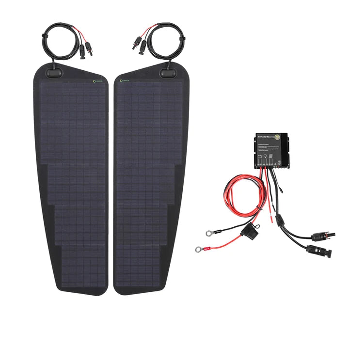 تحميل الصورة إلى عارض المعرض، Ram-1500-Lensun-70W-Hood-Flexible-Solar-Panel-2
