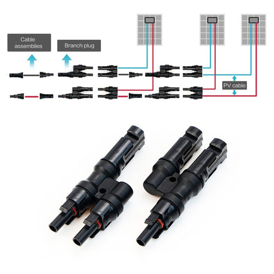 One Pair of 1F2M &1M2F Y Adapter Connectors