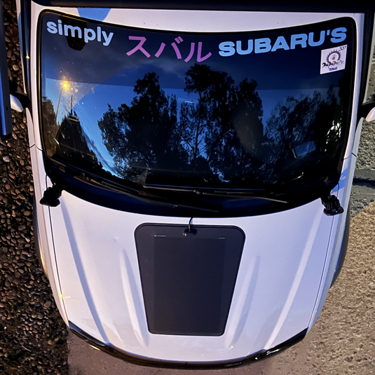 Subaru-Outback-Lensun-55W-Hood-Solar-Panel-2
