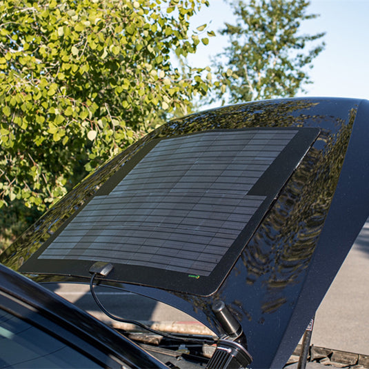 Subaru Forester (2002-2013) Lensun 85W Hood Flexible Solar Panel-2