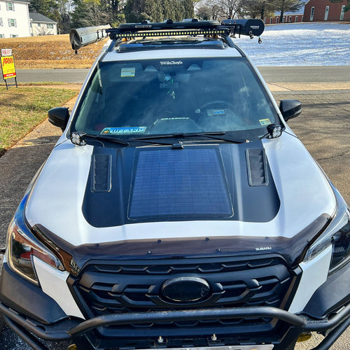 Subaru Forester 5th Gen (2019-Present) Lensun 60W Hood Flexible Solar Panel-1