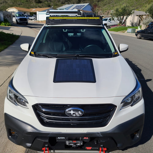 Subaru Outback 6th Gen (2020-Present) Lensun 65W Hood Flexible Solar Panel-1