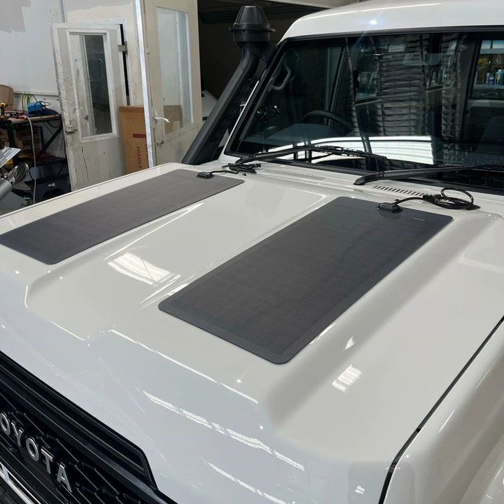 Load image into Gallery viewer, Toyota Land Cruiser 79 Series GDJ(2024-Present) Lensun 70W Bonnet Solar Panel
