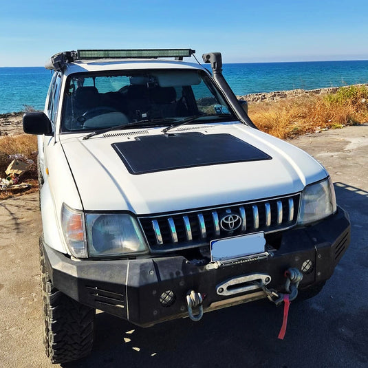 Toyota-Land-Cruiser-Prado-KZJ95-Lensun-95W-Bonnet-Solar-Panel-7