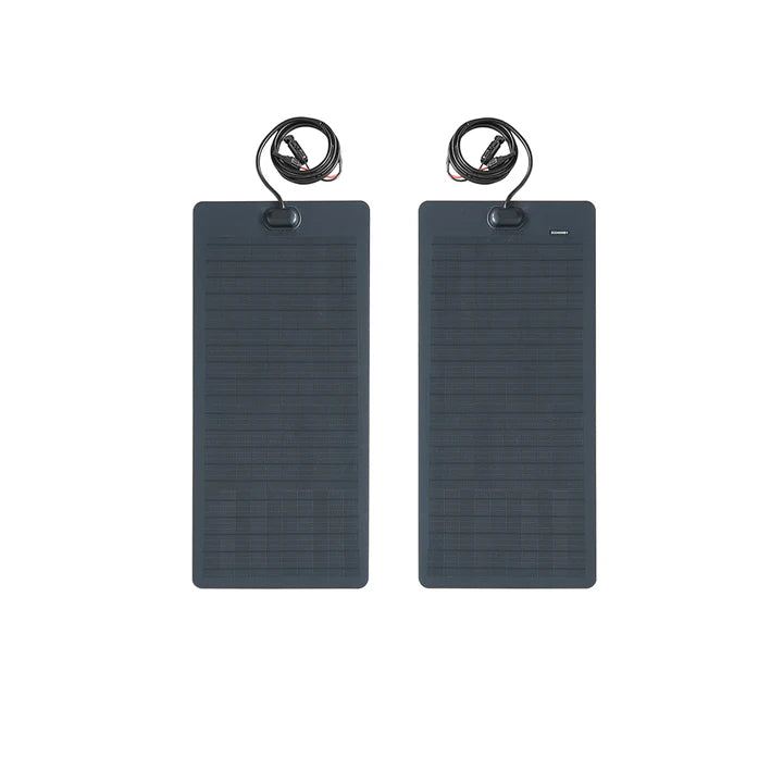 Load image into Gallery viewer, Toyota-Land-Crusier-bj45-Lensun-70W-Bonnet-Solar-Panel-3
