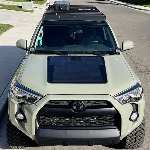 Toyota 4Runner 4th & 5th Gen (2003-2024) Lensun 100W Hood Flexible Solar Panel-1