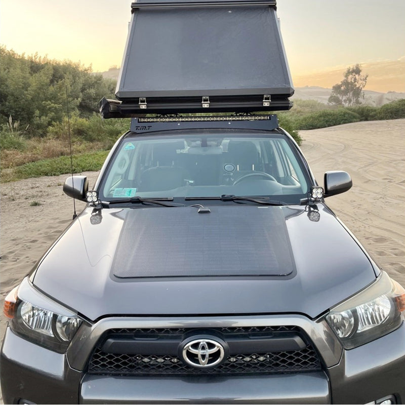 Chargez l&#39;image dans la visionneuse de la galerie, Toyota 4Runner 4th &amp; 5th Gen (2003-2024) Lensun 100W Hood Flexible Solar Panel-2
