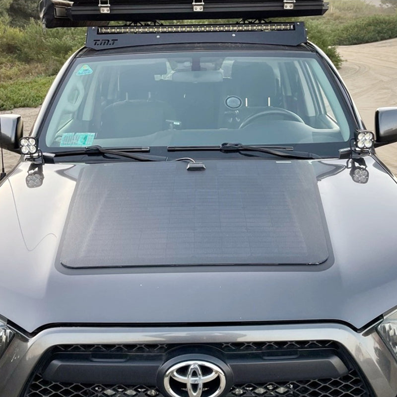 Load image into Gallery viewer, Toyota 4Runner 4th &amp; 5th Gen (2003-2024) Lensun 100W Hood Flexible Solar Panel-3
