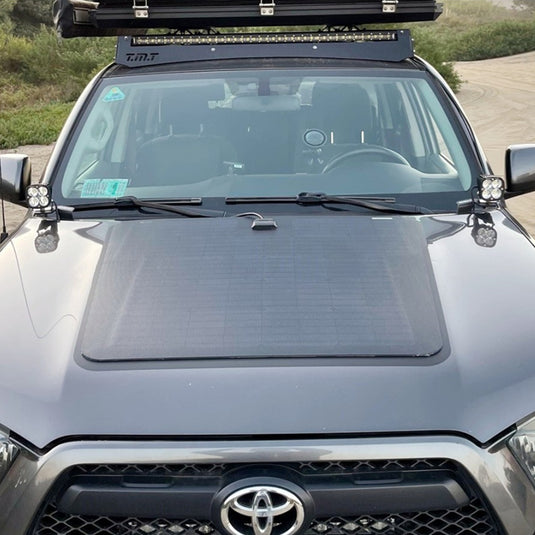 Toyota 4Runner 4th & 5th Gen (2003-2024) Lensun 100W Hood Flexible Solar Panel-3