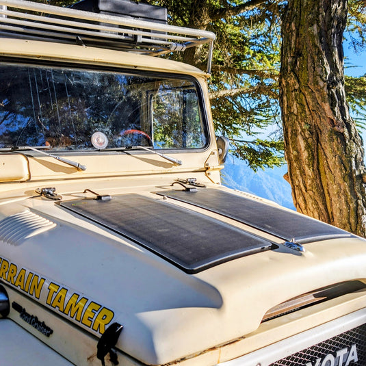 Toyota_Land_Crusier_bj45_Lensun_70W_Bonnet_Solar_Panel-3