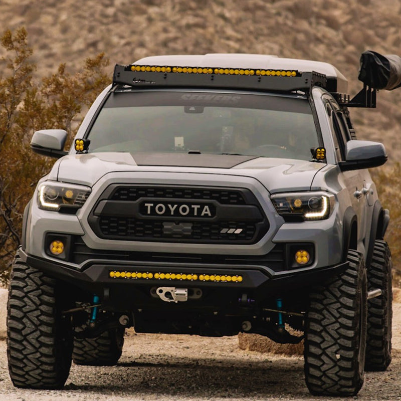 Chargez l&#39;image dans la visionneuse de la galerie, Toyota Tacoma 3rd Gen (2016-2023) Lensun 90W Hood Flexible Solar Panel-2
