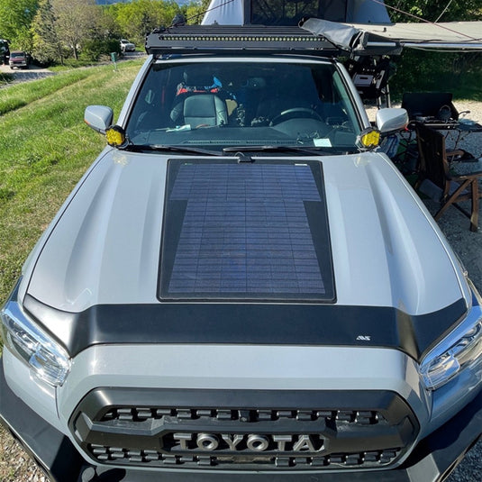 Toyota Tacoma 3rd Gen (2016-2023) Lensun 90W Hood Flexible Solar Panel-3