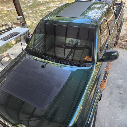 Toyota Tundra 1st Gen (2000-2006) Lensun 100W Hood Flexible Solar Panel