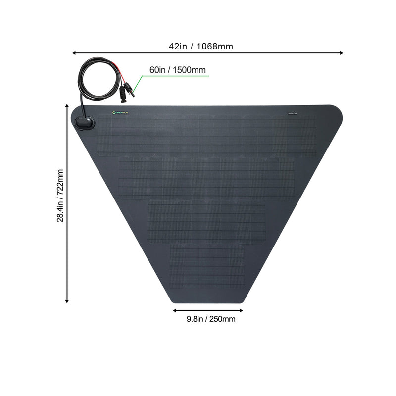 Load image into Gallery viewer, TurtleBack Expedition Trailers Storage Box Lensun 66W Flexible Solar Panel
